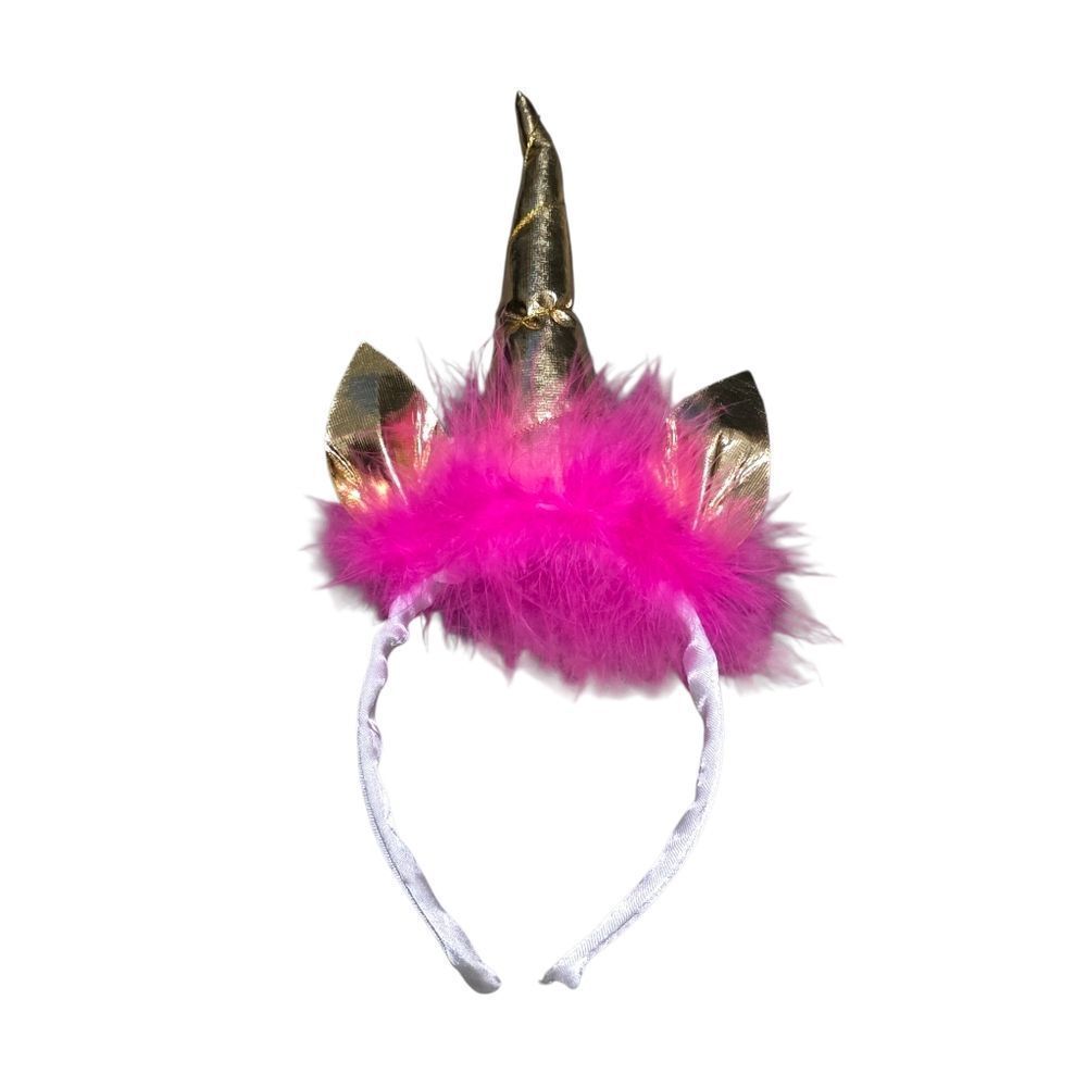 Pink and Gold Unicorn Headband for Kids